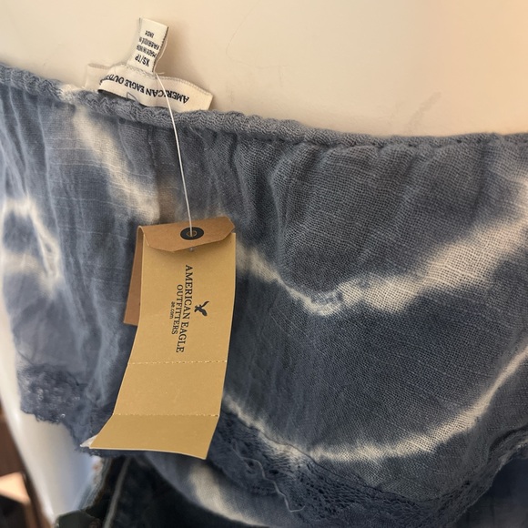 NWT - American Eagle Outfitters Blue and white tie-dye tube top - Picture 6 of 6